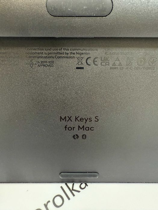 Клавиатура беспроводная Logitech MX Keys S Wireless for Mac Space Gray