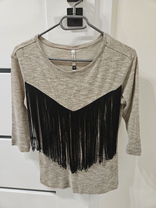 Bluzka Boho  3/4 rękaw  frędzle  reserved  rozmiar M