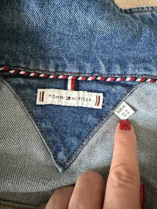 Джинсовый пиджак жакет tommy hilfiger размер м-l