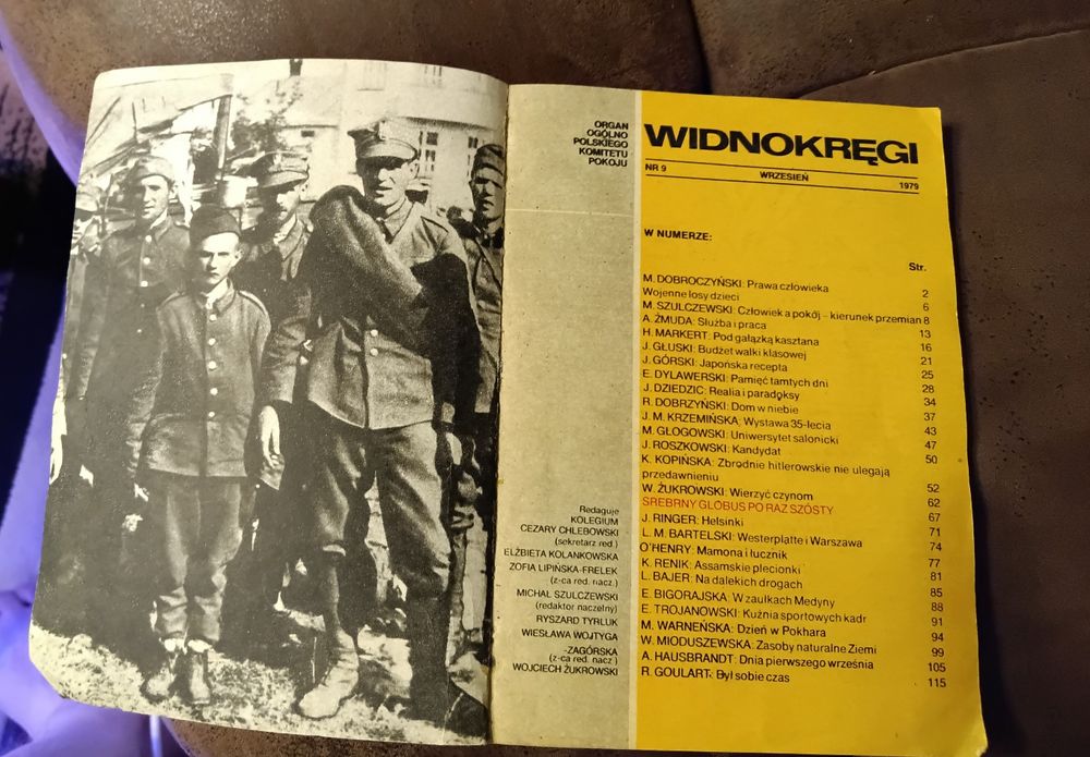 Widnokręgi nr 9 czasopismo z września 1979 r.