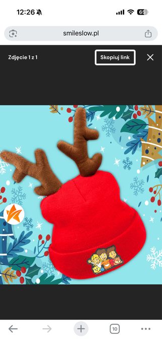 Czapka zimowa smileslow chlopieca