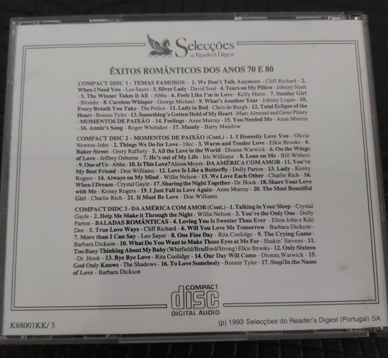 ÊXITOS ROMÂNTICOS DOS ANOS 70 E 80 / (3 CD's)