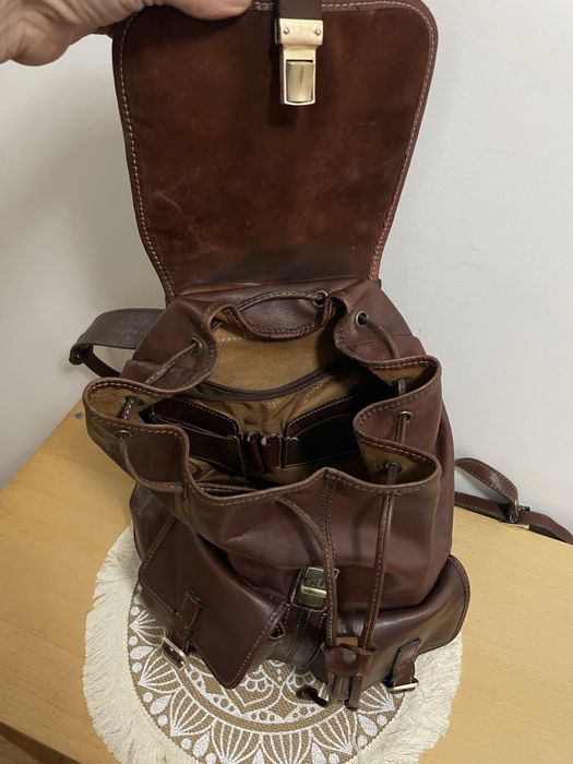 Mochila Katana em couro bovino, K 32543