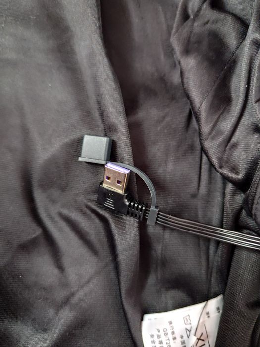 Kurtka męska grzejąca na powerbank