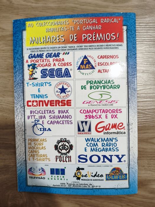 Caderneta de cromos Portugal Radical