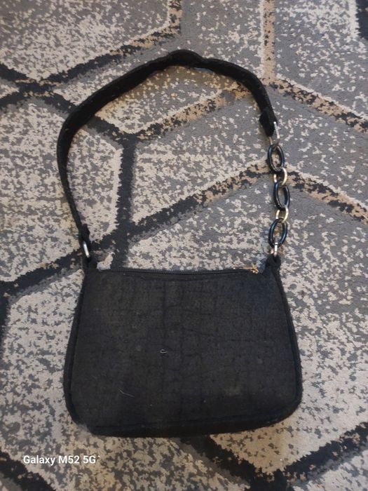 Сумка з фетру чорна