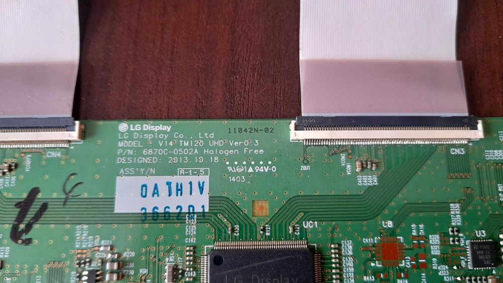 Philips 55pus7809 T-con logica v14 TM120 UHD Ver0.3