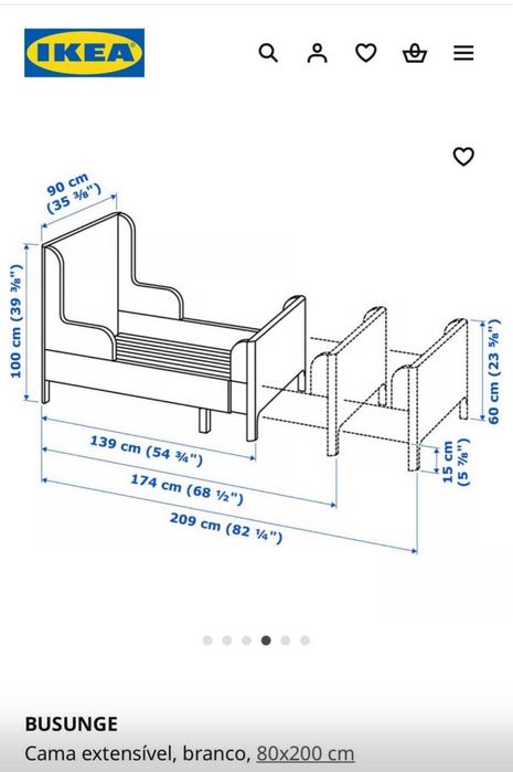 Cama extensível criança
