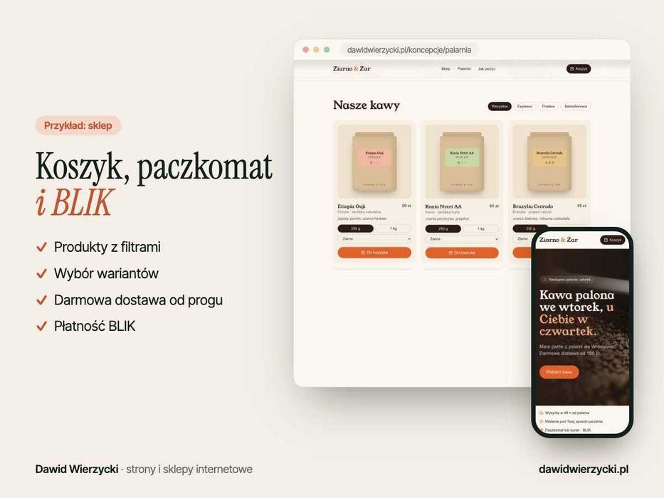 Strona internetowa dla firmy w 7 dni · BLIK, RODO, Google · Wrocław