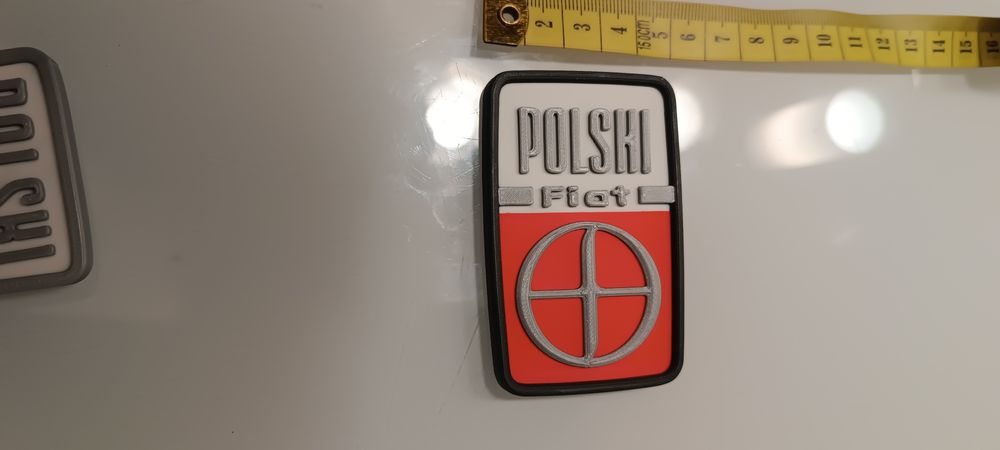 Fiat 125p emblemat replika Polski Fiat nowy