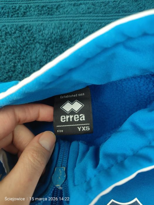 Zestaw treningowy Errea Pogoń Kraków – Bluza + Koszulka – Rozmiar YXS