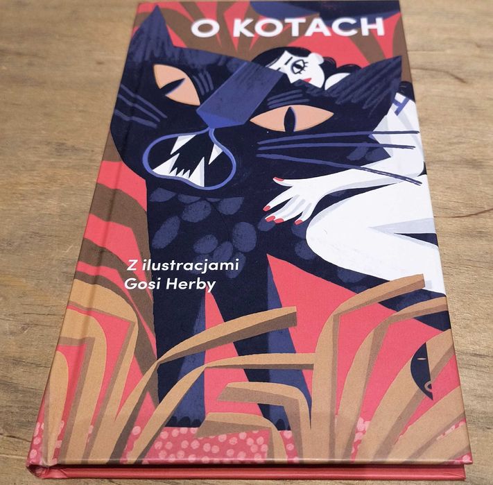 O kotach, zbiór tekstów, ilustracje Gosia Herba, Wydawnictwo Czarne