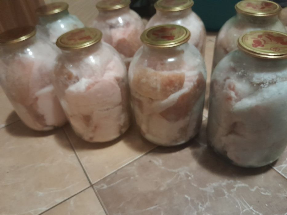 Сало свіжосолене,органічне, смалець,жир топлений