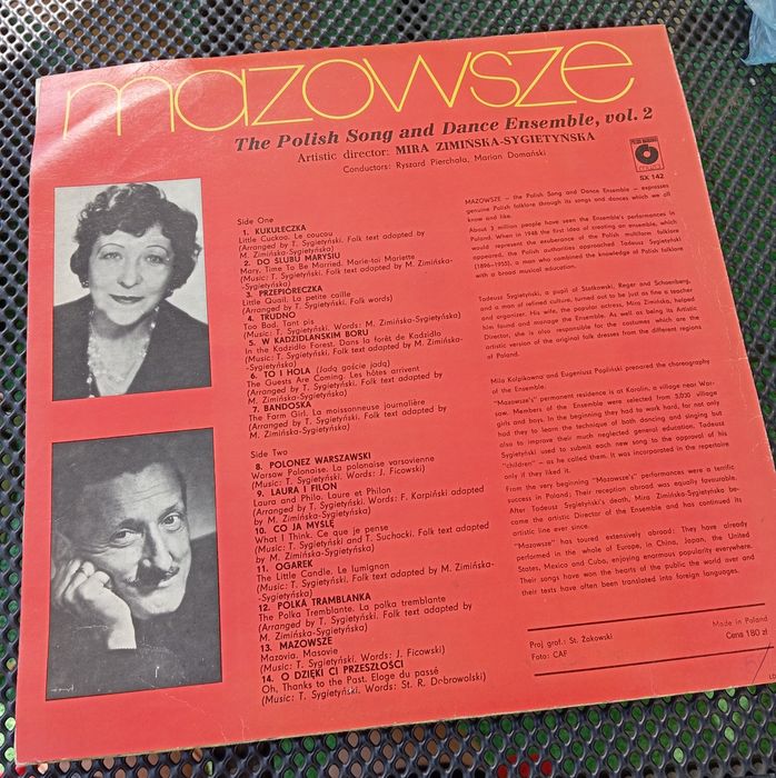 Płyta winylowa Mazowsze