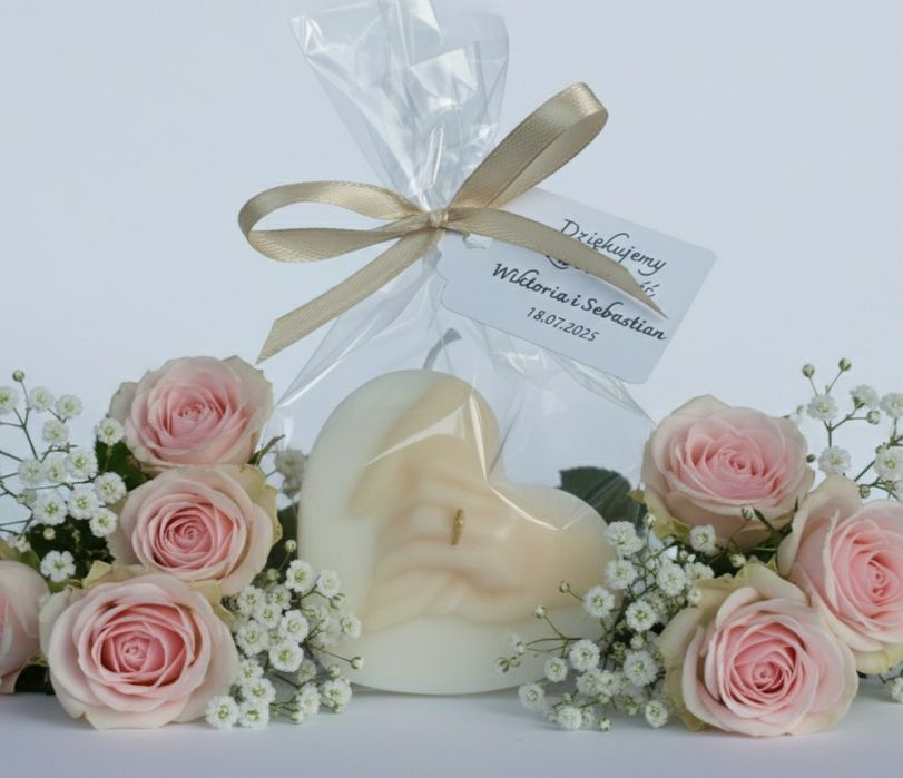 Podziękowania dla gości ślub ,rocznica świeczka