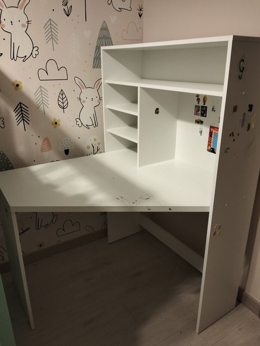 Biurko narożne białe