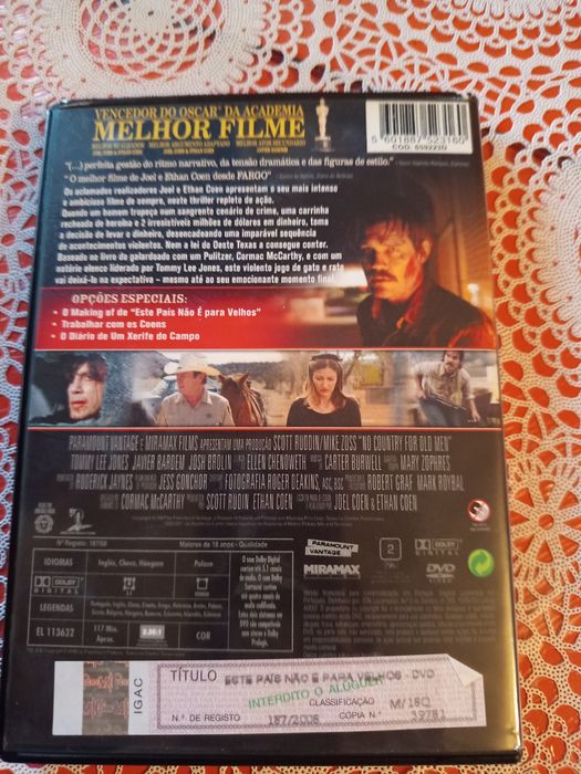DVD.  Este País não e para Velhos