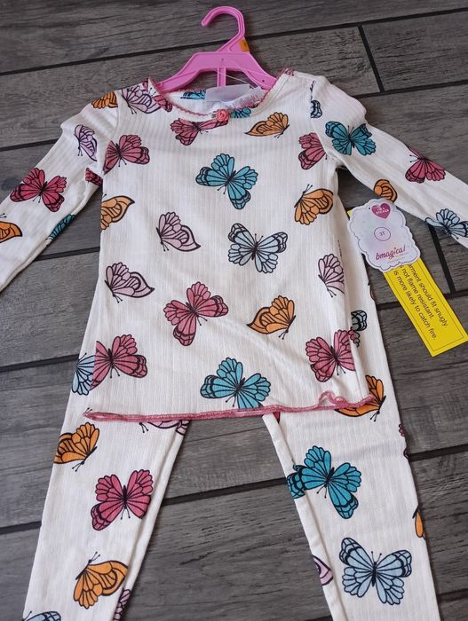 Komplet dla dziewczynki, komplet dziewczęcy, bluzka i spodnie, 98 cm