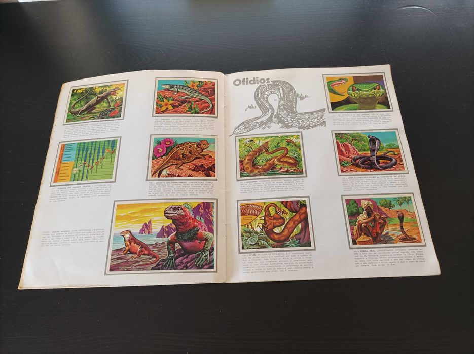 Caderneta de cromos/figurinhas Panorama Zoológico completa