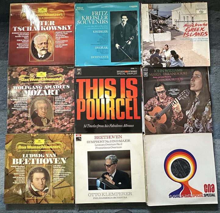 Lote 03 - 72 discos de vinil, Lp's - Musica Clássica