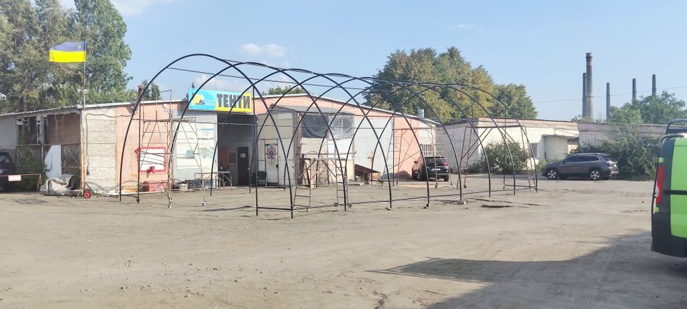 Тентовий ангар 16*10*5 метрів, склад, тимчасове приміщення.