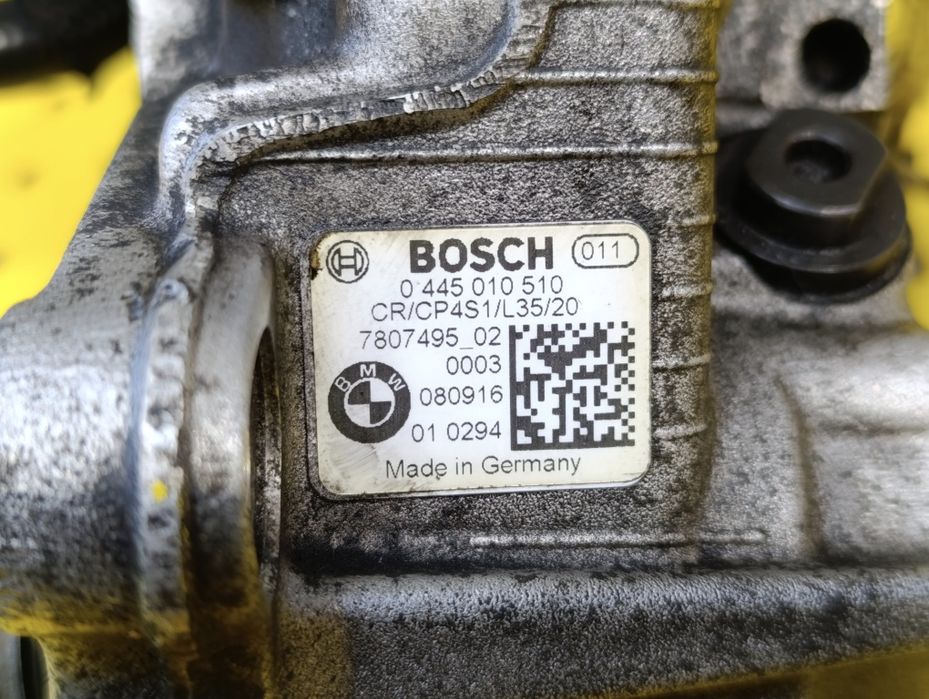 ТНВД паливний насос BMW E60 E61 2.0d N47 Bosch Бош 0445010510 оригінал 7807495 топлівний насос високого тиску БМВ Е60 3 Е90 Х3 Е83 Х1 Е84 дизель