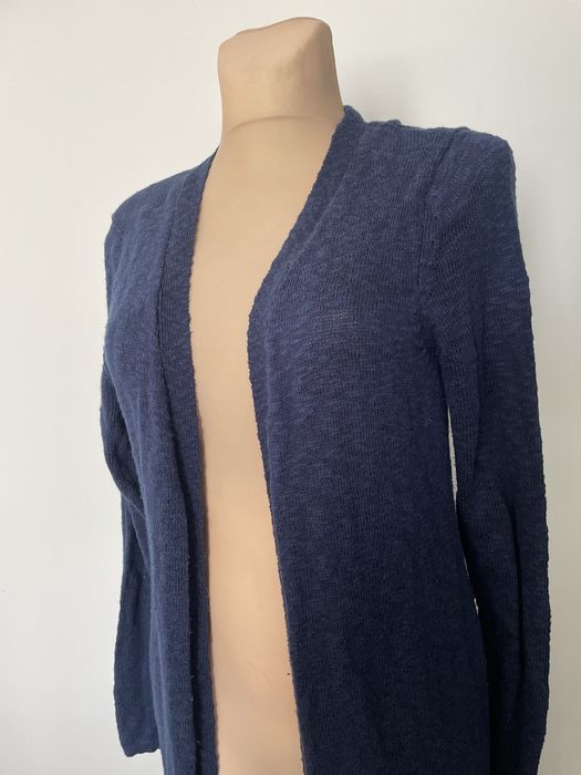 Dlugi granatowy sweter S/M