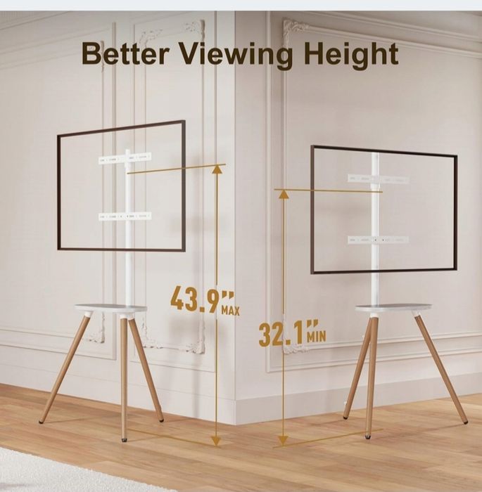ECOTINY stojak SZTALUGOWY pod  telewizor  ekran  43-65" REGULOWANY