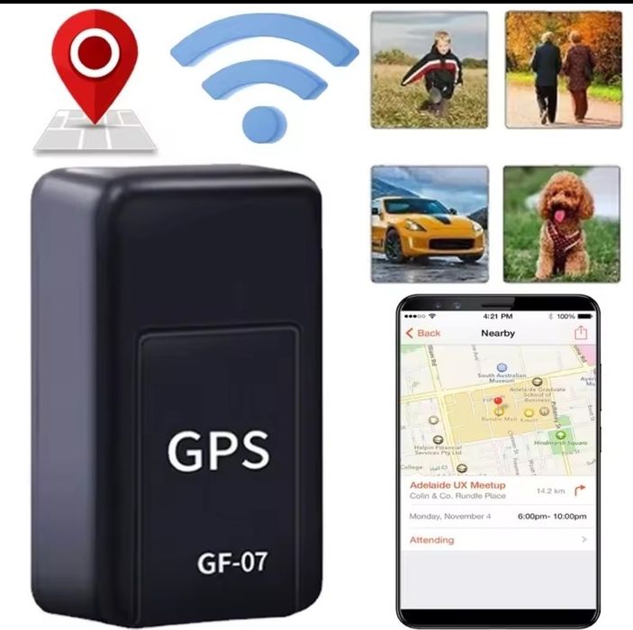 Трекер GSM/GPS Mini із вбудованими магнітами для кріплення Чорний