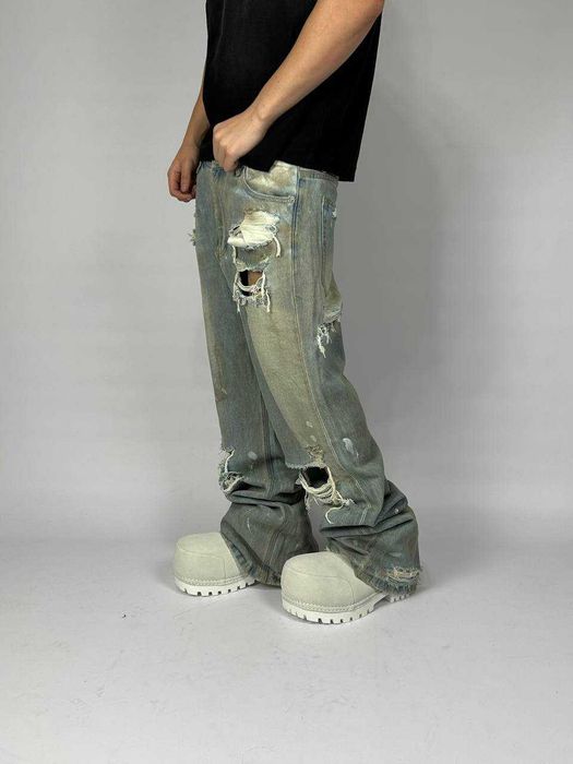 Project GRAILZ G/R gr штаны archive opium джинси сині рвані distressed