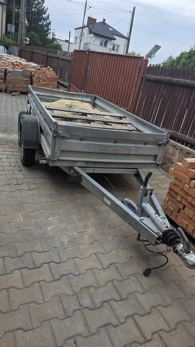 Przyczepa dwie osie hamulec KNOTT Zasław 265th DMC 1600 kg idealna do busa