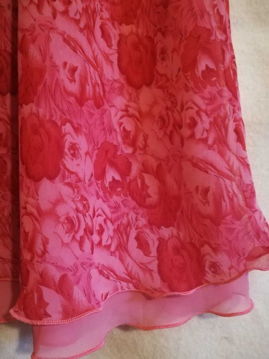 Koszulka nocna ze szlafrokiem Gille Classic L motyw róże