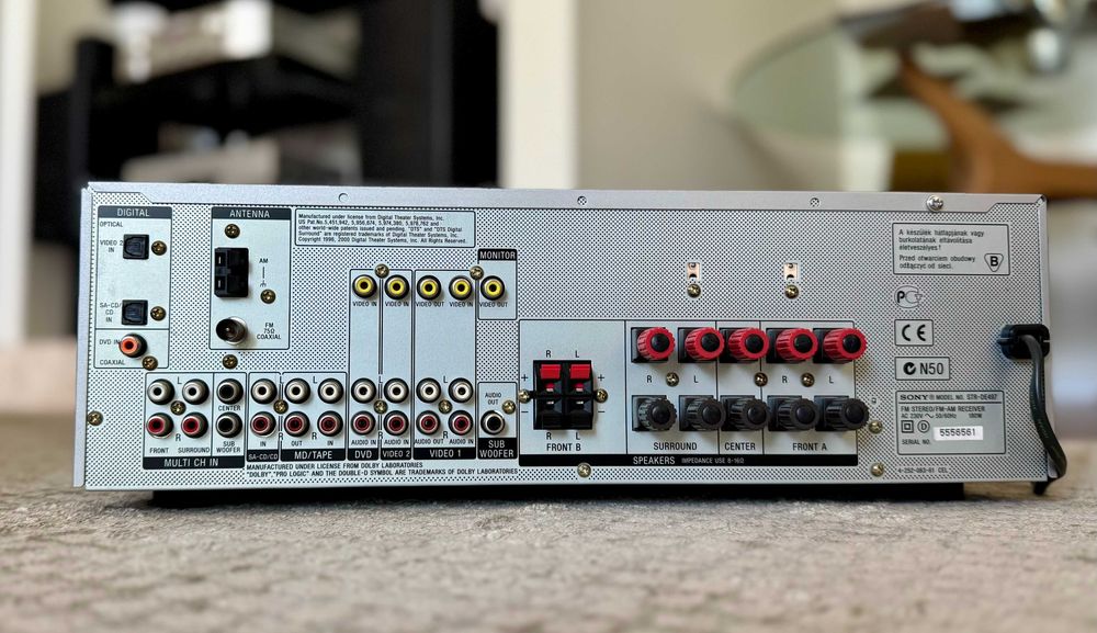 AV Receiver Sony STR-DE497 5.1 Surround + Comando Original + Cabos