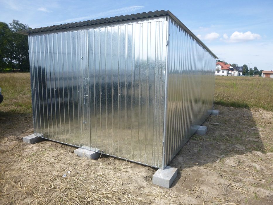 PROMOCJA PRODUCENTGaraż Blaszany Blaszak 3x5 na budowę Garaże  Budowa