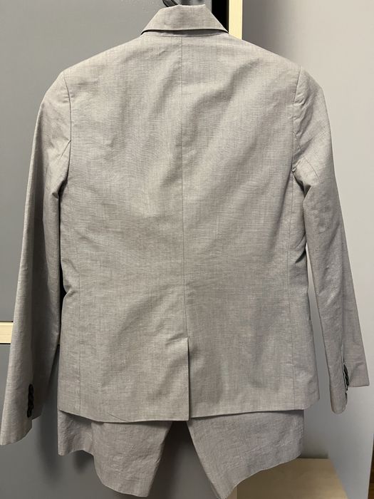 Fato cinzento claro 10-12 anos