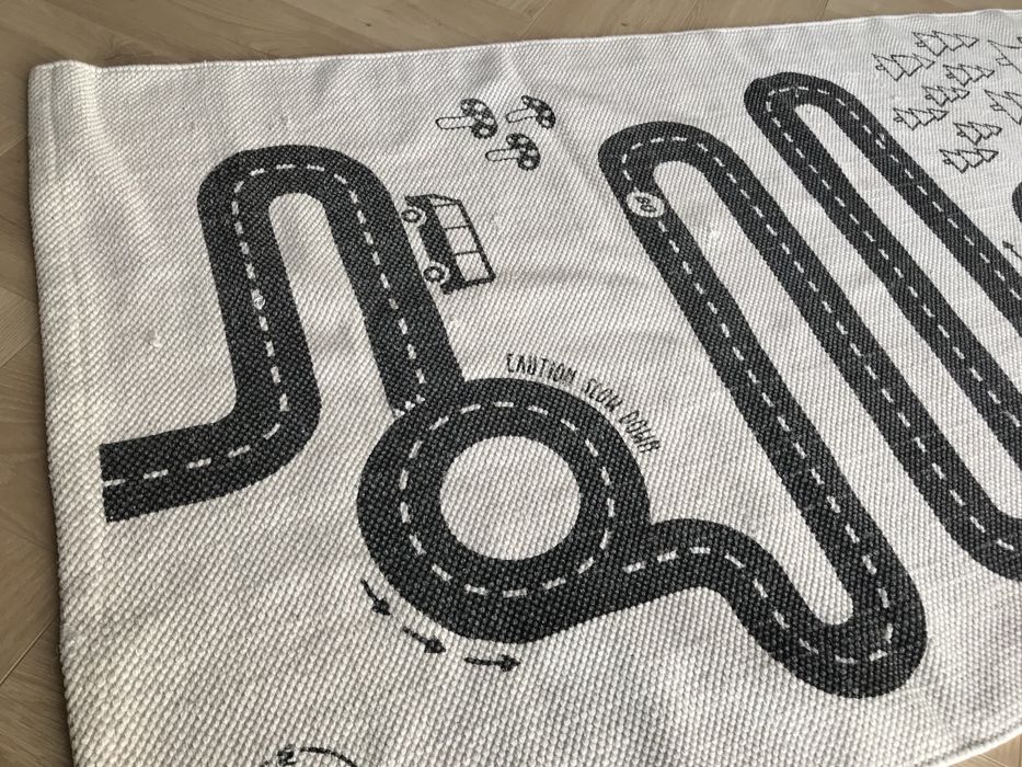 Bawełniany dywan dziecięcy droga do zabawy OYOY Adventure Rug 175x68
