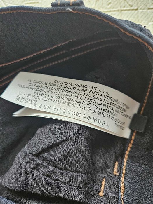 Czarne damskie spodnie Massimo Dutti r.38