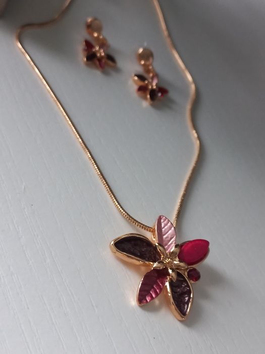 Komplet biżuterii artystycznej Yvon