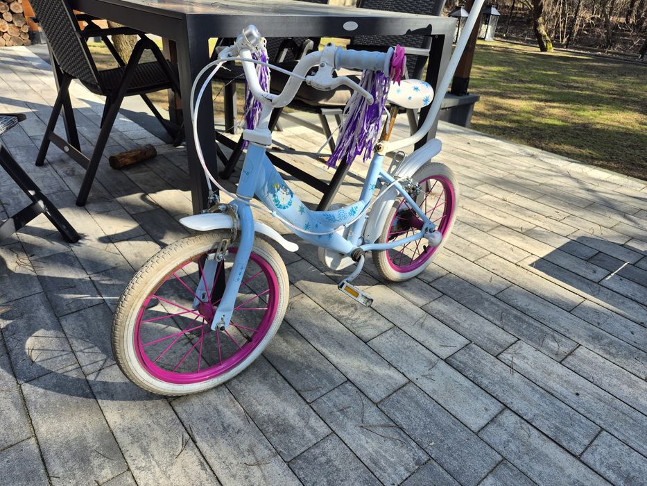 Rowerek dziecięcy 16 cali kraina lodu