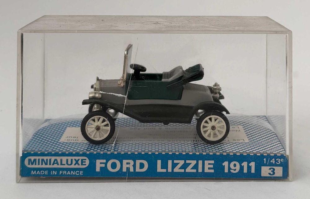 Minialuxe_FORD LIZZIE 1911. Ref 3. Escala 1/43. Completo, em excelente estado geral.