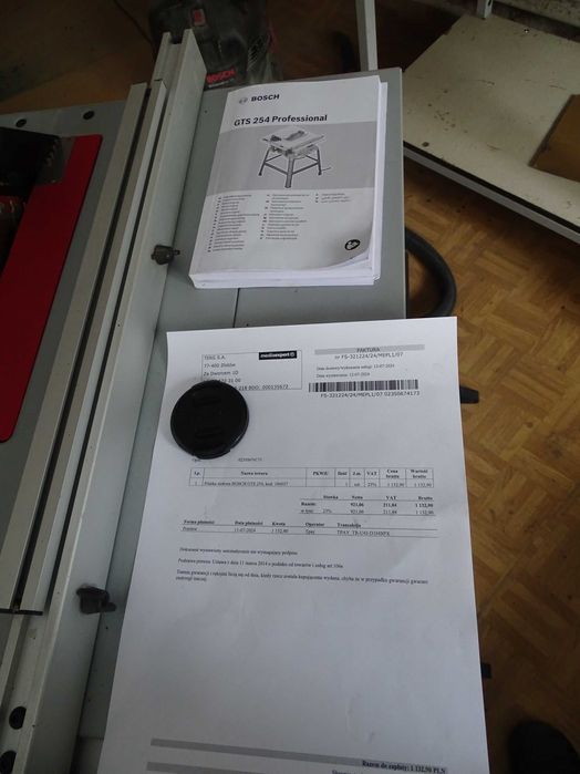 pilarka stołowa bosch gts 254