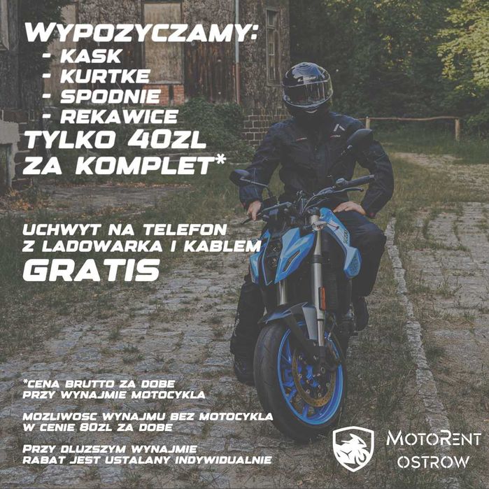 Wynajem / Wypożyczenie motocykla / motocykli na kat.A oraz kat.B
