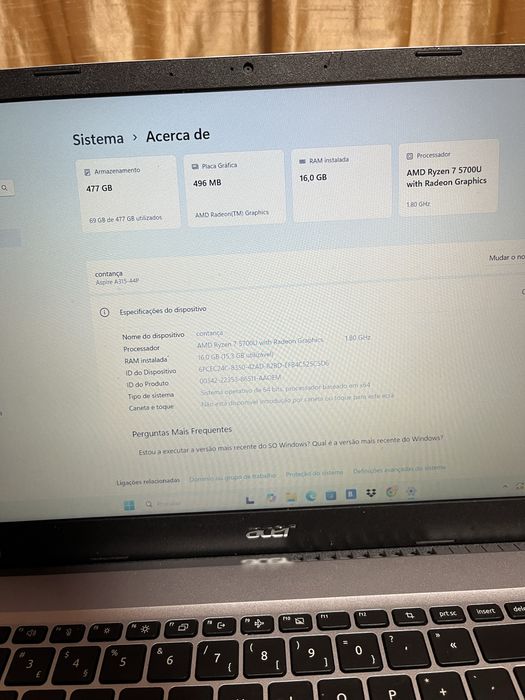 Acer Aspire A315-44P