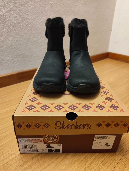 Botas Skechers Escape Plan – Cozy Collab, novas, tamanho 37