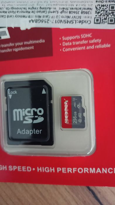 karta pamięci Micro sd 256 GB Sony z Adapterem