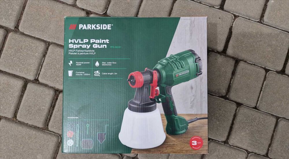 Електричний Фарбопульт Parkside PFS 450 B1 450 Вт! 4x змінні форсунки