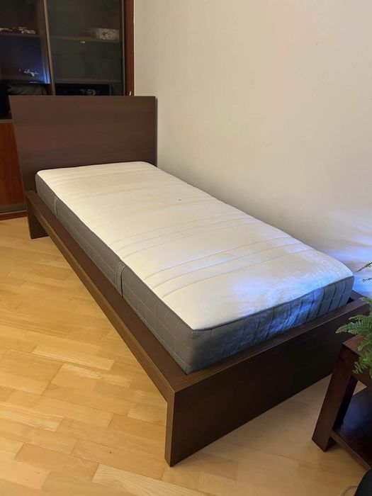 Rama Łóżka Malm Ikea + dno