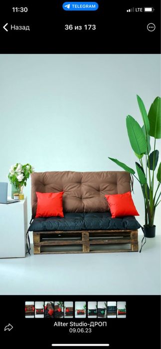 Садові подушки , матрац для вуличних меблів ,подушка на гойдалку