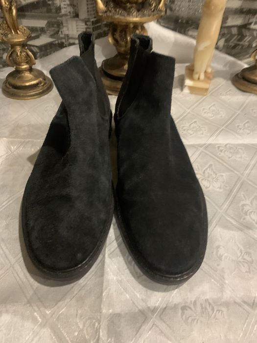 Челси ботинки кожаные утеплитель