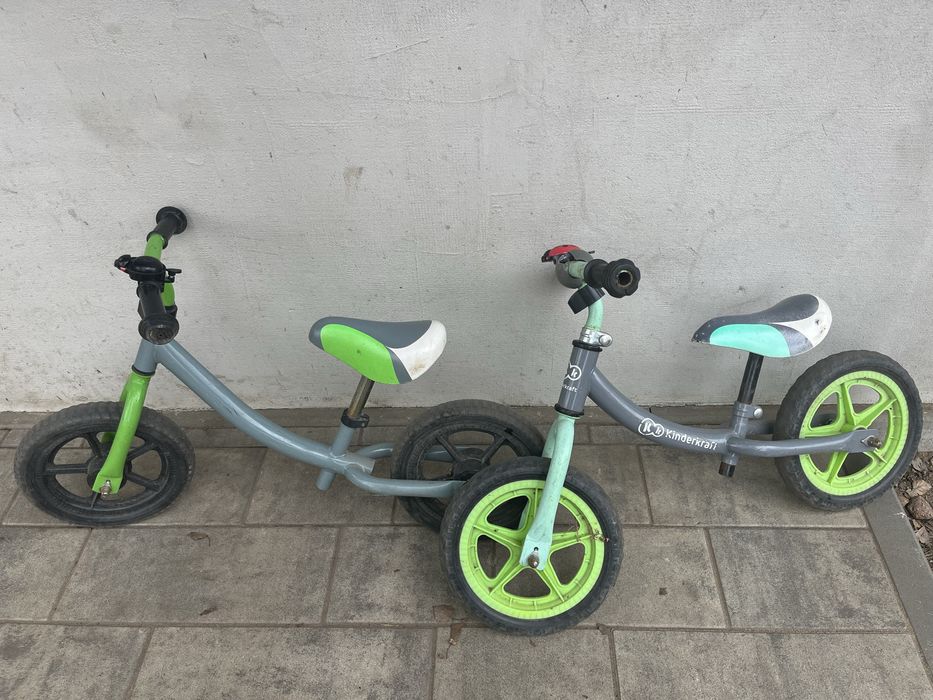 Rowerek biegowy KinderKraft oraz inny